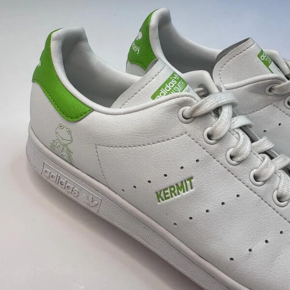 Adidas Stan Smith X Disney Kermit The Frog White Green Sneakers